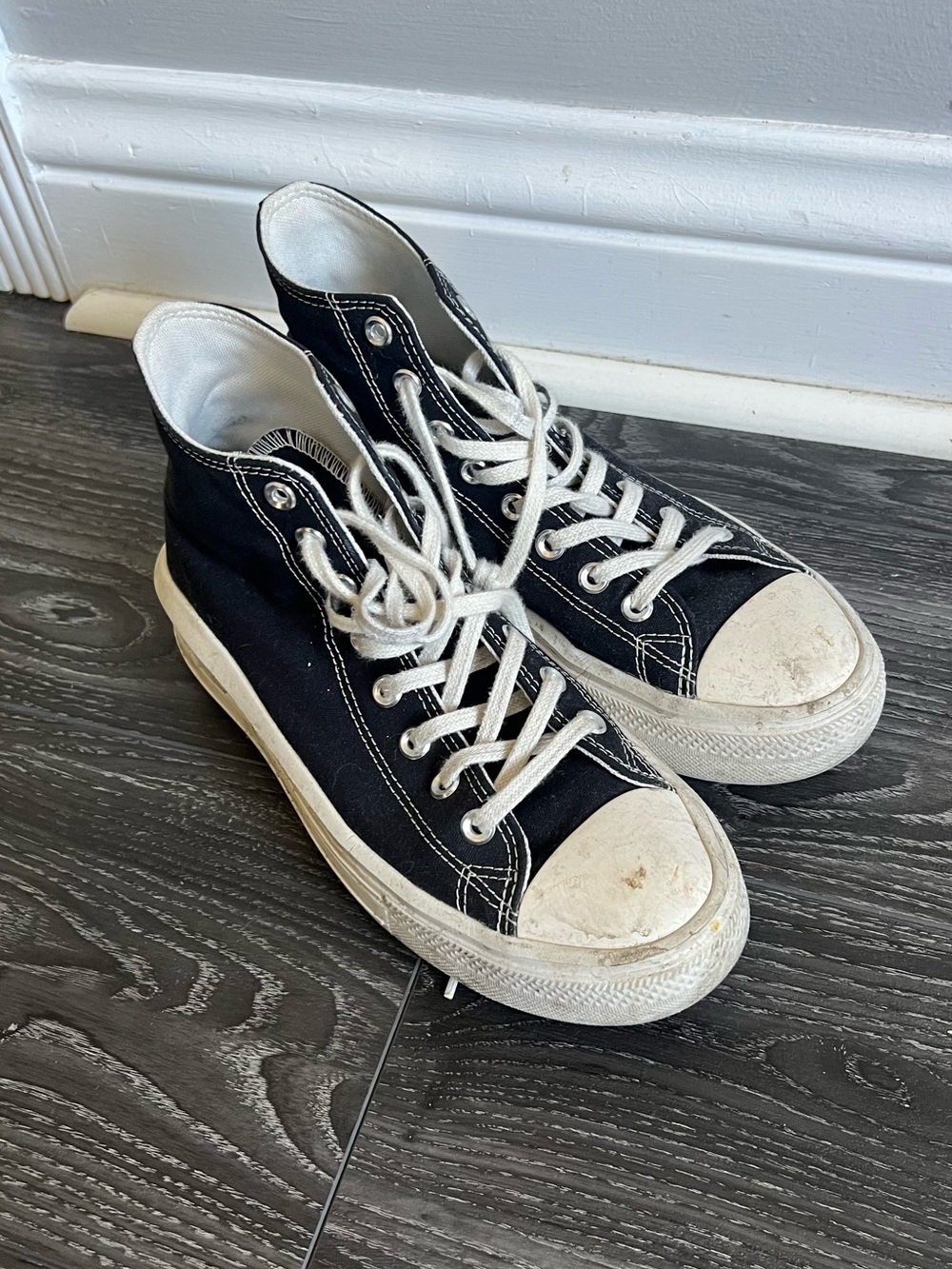 Converse Black and White Classic High-Top Sneakers